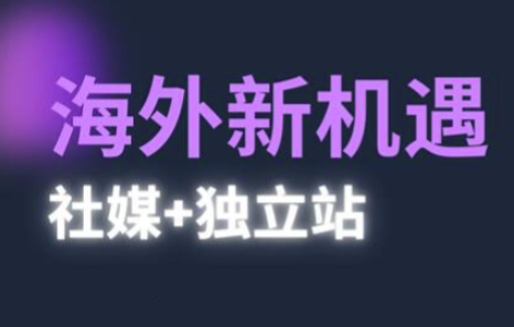 2025出海新机遇(社媒+独立站)，海外新机遇，实现独立站的高效运营与出海-木石资源网