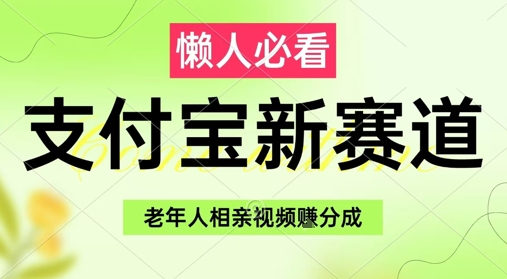 支付宝新赛道，利用老年人相亲视频，挣分成收益，轻松月入过W，操作简单-木石资源网