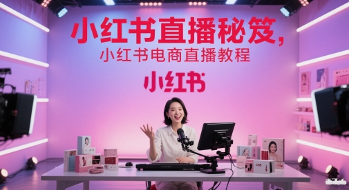 小红书直播秘笈，小红书电商直播教程-木石资源网