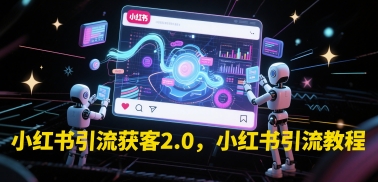 小红书引流获客2.0，小红书引流教程-木石资源网