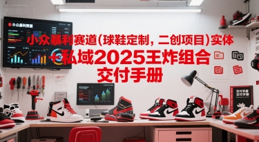 小众暴利赛道(球鞋定制，二创项目)实体+私域2025王炸组合  交付手册-木石资源网