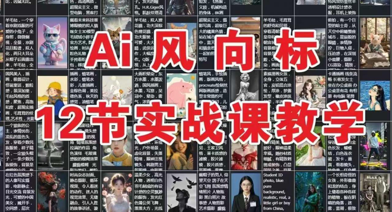 AI风向标：12节实战课教学-木石资源网