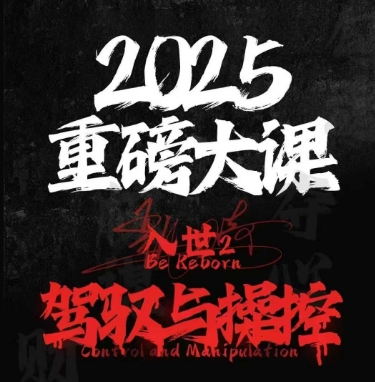 2025重磅大课，入世2，驾驭与控制-木石资源网