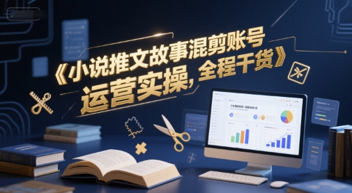 小说推文故事混剪账号运营实操，全程干货-木石资源网