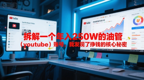 付费文章：拆解一个年入250W的油管（youtube）账号，我发现了挣钱的核心秘密-木石资源网