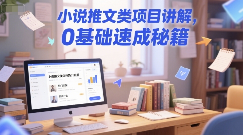小说推文类项目讲解，0 基础速成秘籍-木石资源网