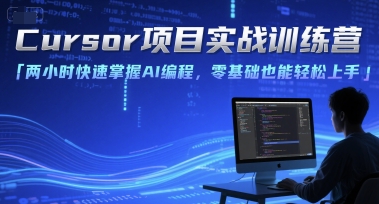 Cursor项目实战训练营，两小时快速掌握AI编程，零基础也能轻松上手-木石资源网