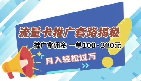 2025年外面卖1500的流量卡项目最新玩法，绿色无门槛对新手非常友好，日入3张+-木石资源网