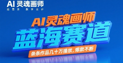 AI灵魂画师，蓝海赛道，条条作品几十W播放，爆款不断-木石资源网