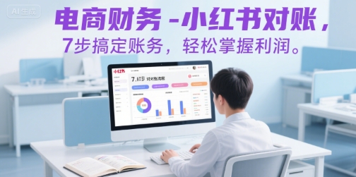 电商财务-小红书对账，7步搞定账务，轻松掌握利润-木石资源网
