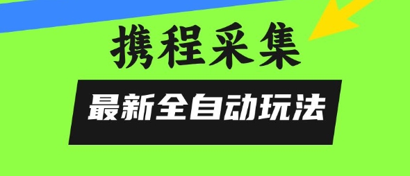 携程信息采集全自动玩法，0风控，无脑开干【揭秘】-木石资源网