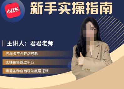 君君-小红书电商从入门到精通，新手实操指南-木石资源网