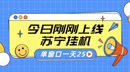 苏宁全自动采集挂G项目 稳定可批量 单窗口收益30+ 附教程【揭秘】-木石资源网
