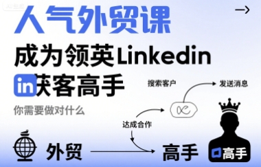 人气外贸课-成为领英Linkedin获客高手，你需要做对什么-木石资源网