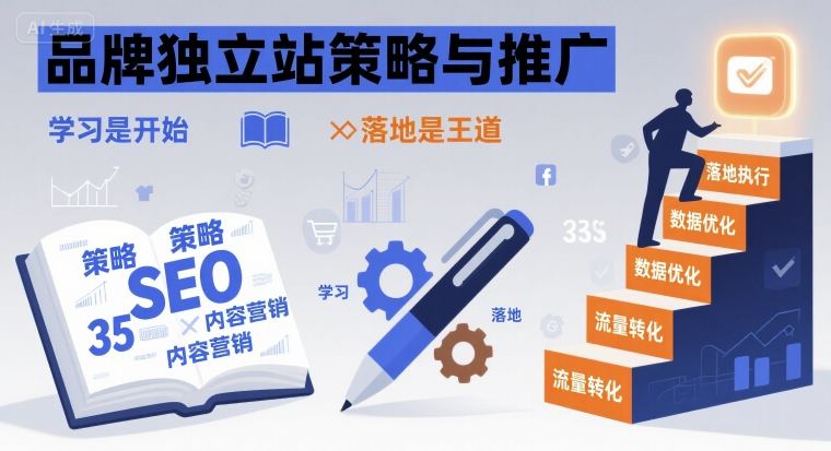 品牌独立站策略与推广，学习是开始，落地是王道-木石资源网