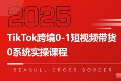 TikTok跨境0-1短视频带货，系统拆解TikTok跨境带货全链路，实现跨境可持续盈利-木石资源网
