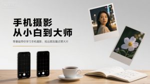 手机摄影从小白到大师,零基础带你学习手机摄影,拍出朋友圈点赞大片-木石资源网