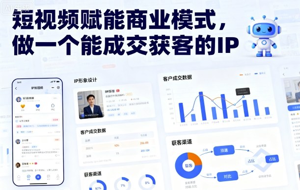短视频赋能商业模式，做一个能成交获客的IP-木石资源网