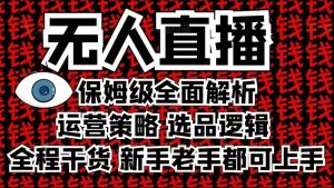 2025无人直播这么做就对了，保姆级全面解析，全程干货，新手老手都可上手-木石资源网