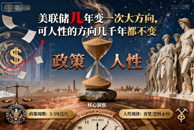 付费文章：美联储几年变一次大方向，可人性的方向几千年都不变-木石资源网