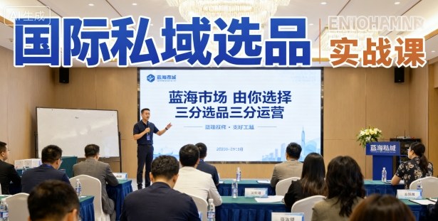 国际私域选品实战课，蓝海市场由你选择，七分选品三分运营-木石资源网