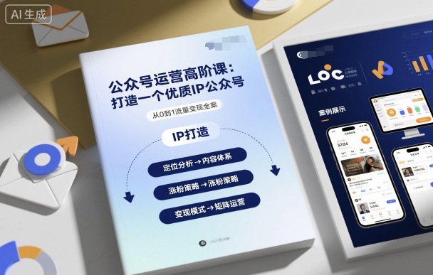 公众号运营高阶课，打造一个优质IP公众号-木石资源网