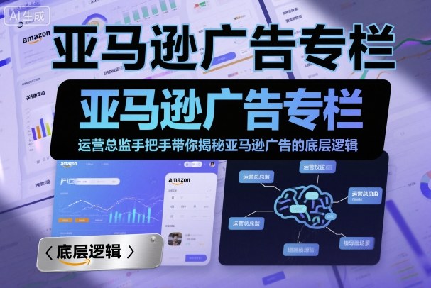 亚马逊广告专栏：运营总监手把手带你揭秘亚马逊广告的底层逻辑-木石资源网