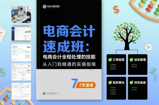 电商会计速成班，电商会计全程处理的技能-木石资源网