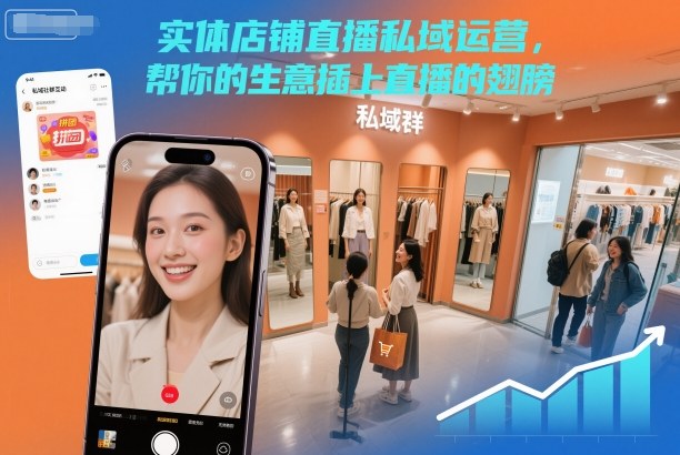 实体店铺直播私域运营，帮你的生意插上直播的翅膀-木石资源网