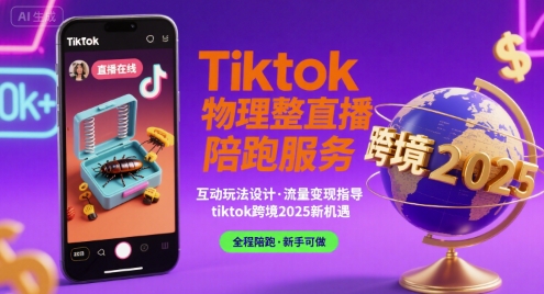 Tiktok物理整蛊直播陪跑服务-tiktok跨境2025-木石资源网