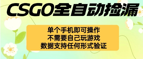 自动挂G捡漏，不用自己挂G不用玩游戏，一个手机即可操作，新手小白轻松月入1W+【揭秘】-木石资源网