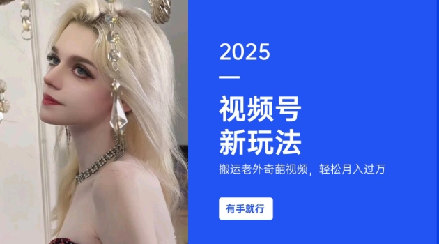 搬运老外奇葩视频，撸视频号分成计划收益，每天只需一小时，新手小白轻松月入过W-木石资源网