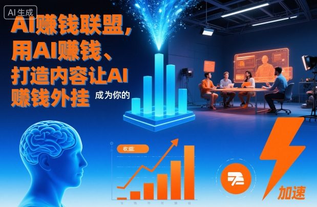 AI賺钱联盟，用AI賺钱、打造内容让AI成为你的賺钱外挂-木石资源网