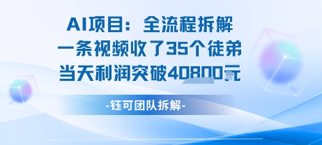 AI收徒变现闭环：一条视频收35人，日入1k+(附完整SOP)-木石资源网
