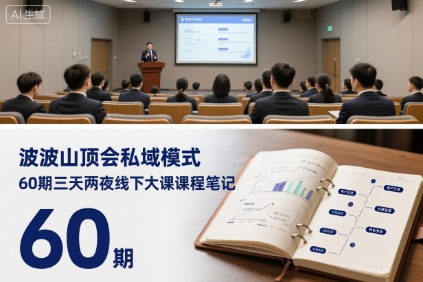 波波山顶会私域模式60期三天两夜线下大课课程笔记（文档）-木石资源网