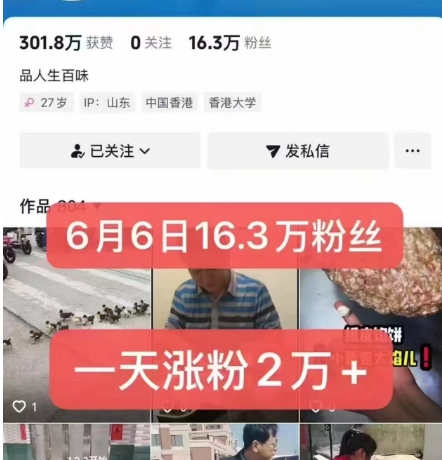 外面卖5000最新抖音搬运涨粉技术，新玩法，一分钟一条，一天涨粉2W，苹果安卓都可用-木石资源网