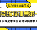 卓凡引流特训营第一期:高手零成本引流秘籍和操作技巧,让你精准流量倍增-木石资源网