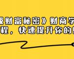 《终极财富秘密》财商学习必修课程,快速提升你的财富(18节视频课)-木石资源网