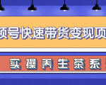 柚子视频号带货实操变现项目,零基础操作养身茶月入10000+-木石资源网