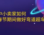淘宝中小卖家如何利用春节期间做好弯道超车,如何做到月销售额20W+-木石资源网