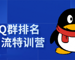 《QQ群排名引流特训营》一个群被动收益1000,是如何做到的(5节视频课)-木石资源网