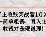 《群主收钱实战营1.0》——简单粗暴,直入主题,收钱才是硬道理-木石资源网