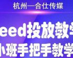 合仕传媒Feed投放教学,手把手教学,开车烧钱必须自己会-木石资源网