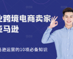 职业跨境电商卖家聊亚马逊：亚马逊运营的10项必备知识，12堂课让你看懂亚马逊运营-木石资源网