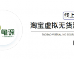 龟课·淘宝虚拟无货源电商5期,全程直播 现场实操,一步步教你轻松实现躺赚-木石资源网