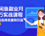 2021闲鱼副业月入过万实战课程：从开店到选择货源到引流，全程实战教学-木石资源网