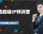 超级IP特训营:表演表达、高效输出优质短视频运营技巧,价值999元-木石资源网