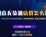 蟹老板·抖音无货源店群怎么做,吊打市面一大片《抖音无货源店群》的课程-木石资源网