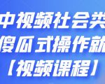 抖音中视频社会类玩法，傻瓜式操作就能赚钱【视频课程】-木石资源网
