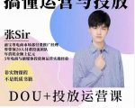 张sir的dou+投放运营课：搞懂运营与投放，全面提升账号的流量运营效率-木石资源网